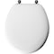 Mayfair Mayfair by Bemis Edgewater Round White Enameled Wood Toilet Seat 44BN-000 - alternate 4